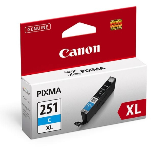 Picture of Canon 6449B001 (CLI-251XL) Cyan Inkjet Cartridge (665 Yield)