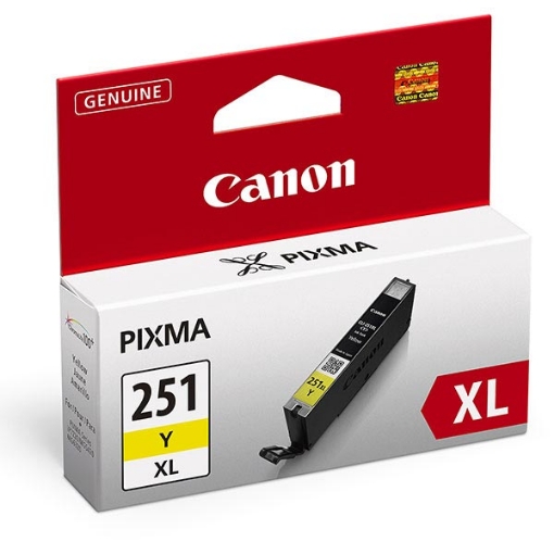 Picture of Canon 6451B001 (CLI-251XL) Yellow Inkjet Cartridge (685 Yield)