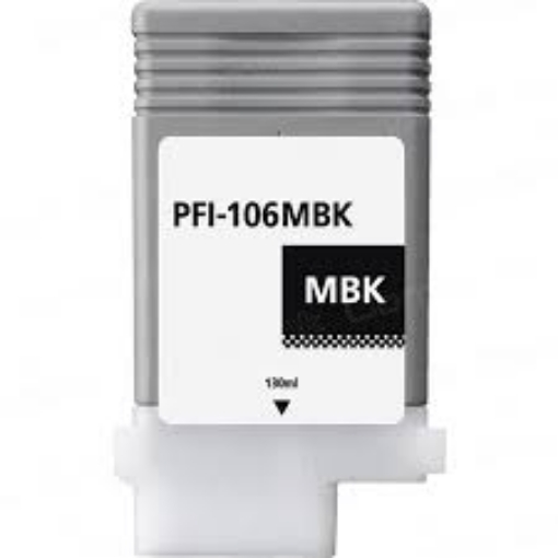 Picture of Compatible 6620B001AA (PFI-106MBk) Matte Black Inkjet Cartridge (130 ml)