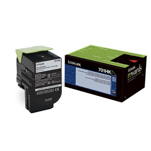 Picture of Lexmark 70C0HKG High Yield Black Toner (4000 Yield)
