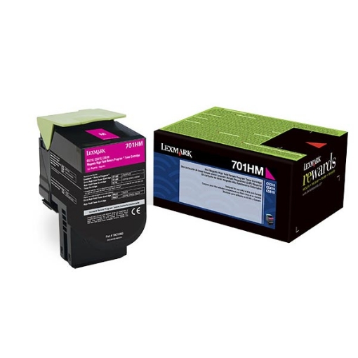 Picture of Lexmark 70C0HMG High Yield Magenta Toner (3000 Yield)