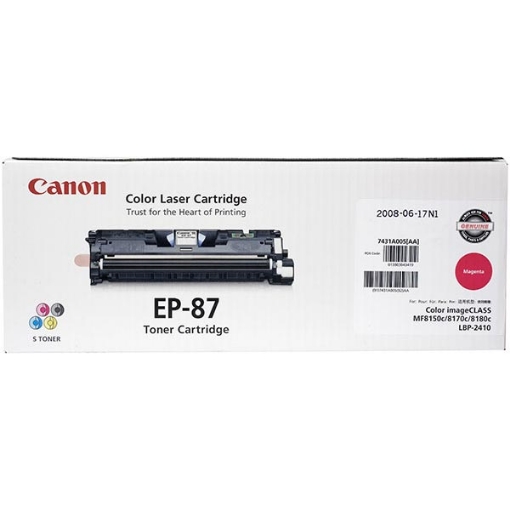 Picture of Canon 7431A005AA (EP-87m) Magenta Toner Printer Cartridge (4000 Yield)