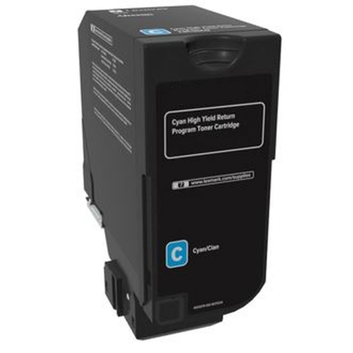Picture of Compatible 74C1HC0 High Yield Cyan Toner Cartridge (12000 Yield)