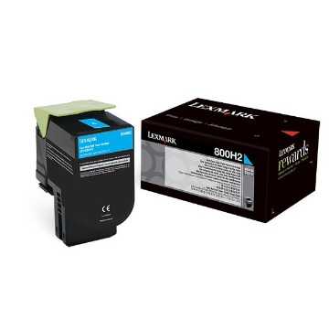 Show details for Lexmark 80C0H20 High Yield Cyan Toner (4000 Yield) Picture of Lexmark 80C0H20 High Yield Cyan Toner (4000 Yield)