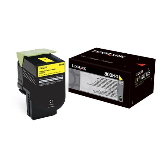 Picture of Lexmark 80C0H40 High Yield Yellow Toner (4000 Yield)