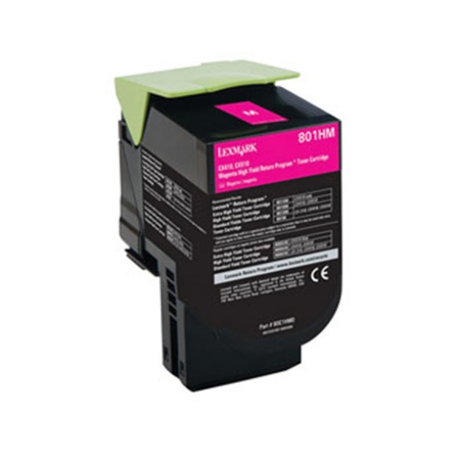 Picture of Compatible 80C1HM0 High Yield Magenta Toner Cartridge (3000 Yield)