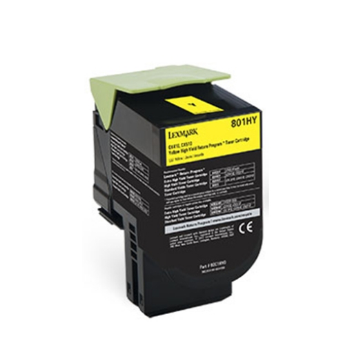 Picture of Compatible 80C1HY0 High Yield Yellow Toner Cartridge (3000 Yield)