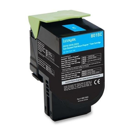 Picture of Compatible 80C1SC0 Cyan Toner Cartridge (2000 Yield)
