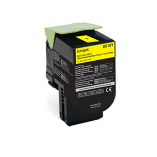 Picture of Compatible 80C1SY0 Yellow Toner Cartridge (2000 Yield)
