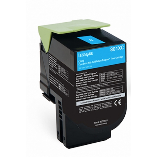 Picture of Compatible 80C1XC0 Cyan Toner Cartridge (4000 Yield)