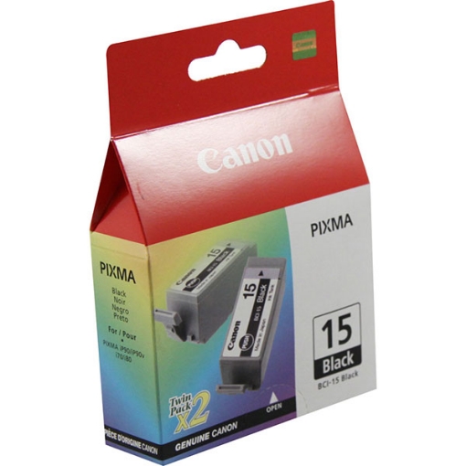 Picture of Canon 8190A003 (BCI-15B) Black Inkjet Cartridge (350 Yield)