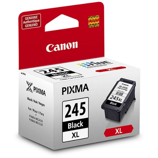 Picture of Canon 8278B001 (PG-245XL) High Yield Black Inkjet Cartridge (300 Yield)