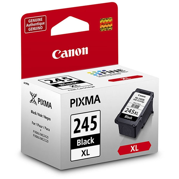 Picture of Canon 8278B001 (PG-245XL) High Yield Black Inkjet Cartridge (300 Yield)