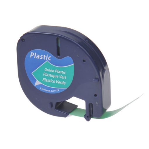 Picture of Compatible 91334 Black on Green P-Touch Label Tape (12mm X 4m)