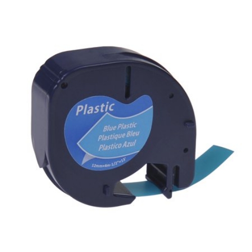 Picture of Compatible 91335 Black on Blue P-Touch Label Tape (12mm X 4m)