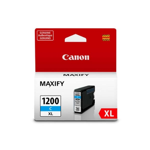 Picture of Canon 9196B001 (PGI-1200xl C) High Yield Cyan Inkjet Cartridge (900 Yield)
