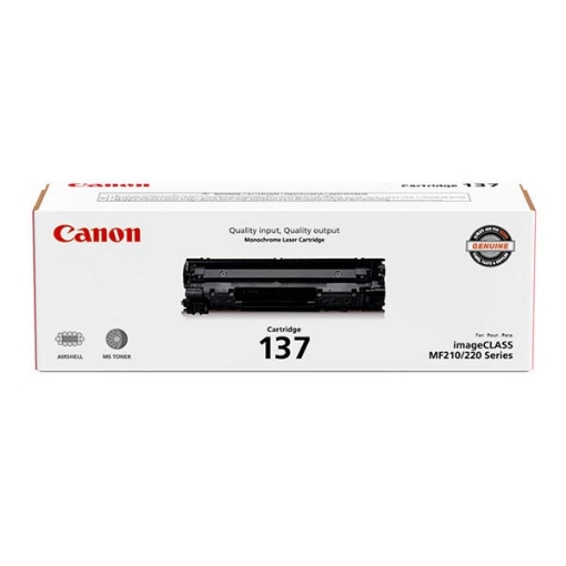 Picture of Canon 9435B001AA (Canon 137) Black Toner Cartridge (2400 Yield)