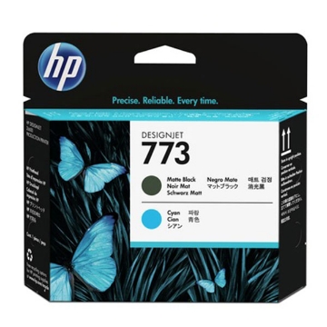 Show details for HP C1Q20A (HP 773) Matte Black/Cyan Printhead Picture of HP C1Q20A (HP 773) Matte Black/Cyan Printhead