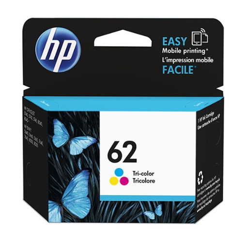 Picture of HP C2P06AN (HP 62) Tri-Color Ink Cartridge (165 Yield)