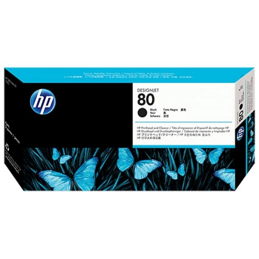 Picture of HP C4820A (HP 80) Black Printhead / Cleaner