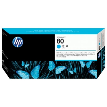 Show details for HP C4821A (HP 80) Cyan Printhead / Cleaner Picture of HP C4821A (HP 80) Cyan Printhead / Cleaner