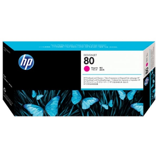 Picture of HP C4822A (HP 80) Magenta Printhead / Cleaner