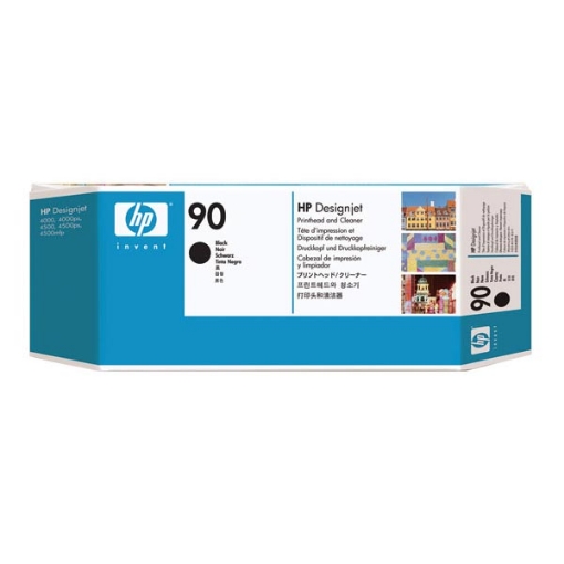 Picture of HP C5054A (HP 90) Black Printhead / Cleaner