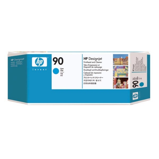 Picture of HP C5055A (HP 90) Cyan Printhead / Cleaner