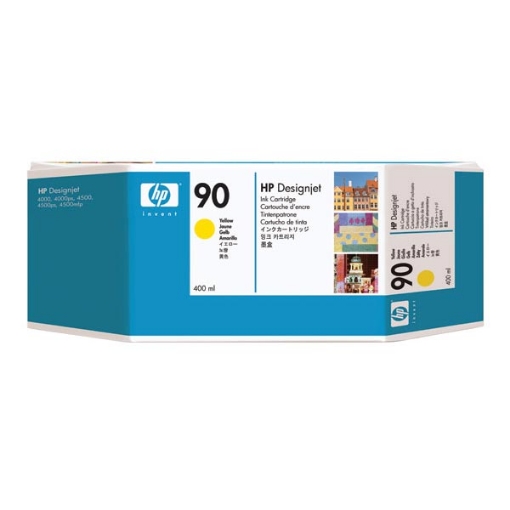 Picture of HP C5065A (HP 90) Yellow Inkjet Cartridge (400 ml)