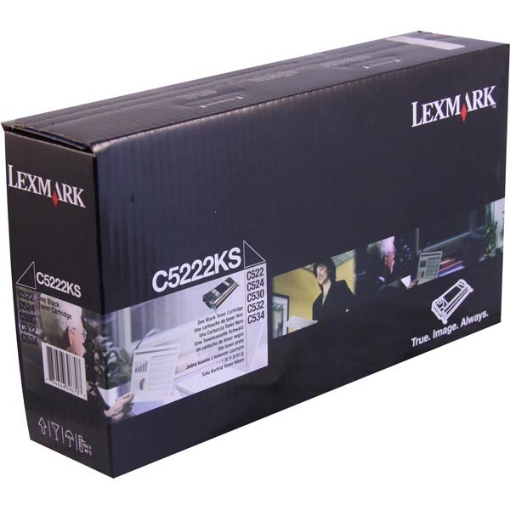 Picture of Lexmark C5222KS Black Toner Cartridge (4000 Yield)