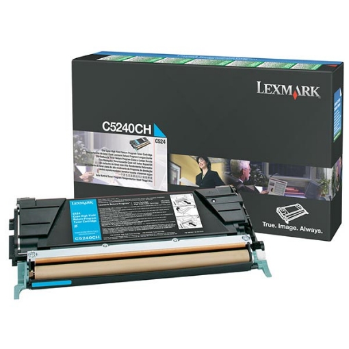 Picture of Lexmark C5240CH Cyan Toner (5000 Yield)