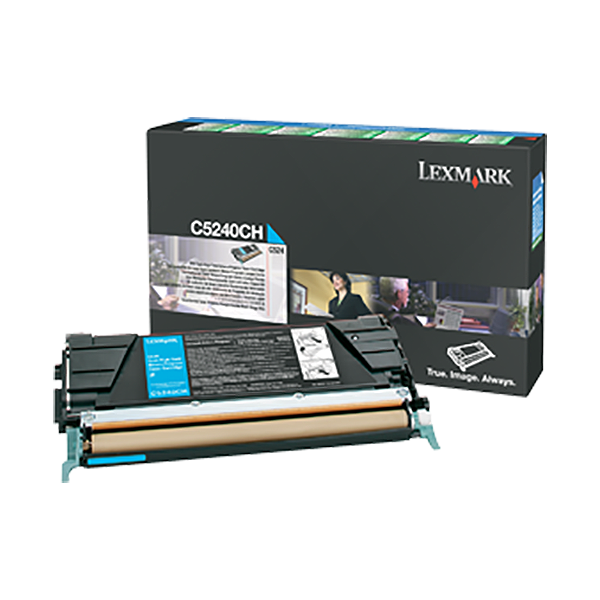 Picture of Lexmark C5242CH Cyan Laser Toner Cartridge (5000 Yield)