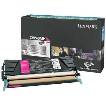 Show details for Lexmark C5246MH High Yield Magenta Toner (5000 Yield) Picture of Lexmark C5246MH High Yield Magenta Toner (5000 Yield)