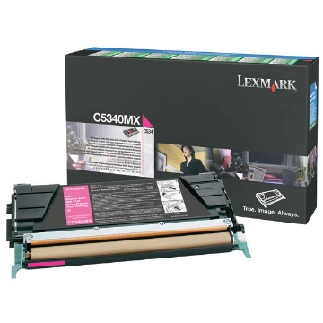 Show details for Lexmark C5340MX High Yield Magenta Laser Toner Cartridge (7000 Yield) Picture of Lexmark C5340MX High Yield Magenta Laser Toner Cartridge (7000 Yield)
