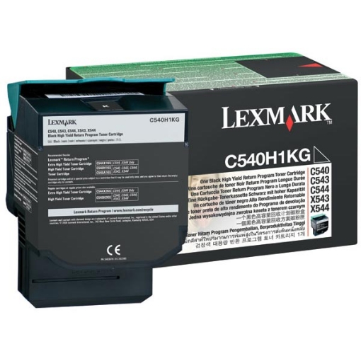 Picture of Lexmark C540H1KG High Yield Black Toner (2500 Yield)