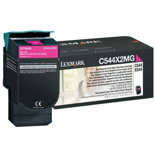 Picture of Lexmark C544X2MG Magenta Toner Cartridge (4000 Yield)