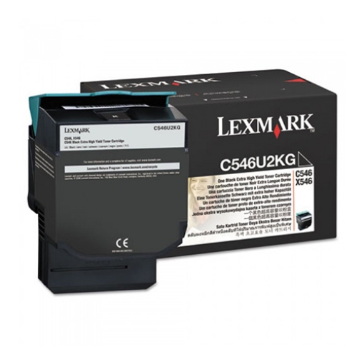 Picture of Lexmark C546U2KG Extra High Yield Black Toner Cartridge (8000 Yield)