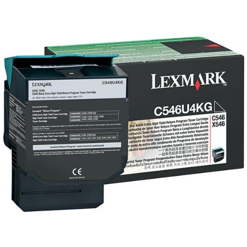 Picture of Lexmark C546U4KG Extra High Yield Black Toner (8000 Yield)