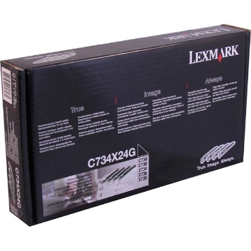 Show details for Lexmark C734X24 Photoconductor Unit (4 pk) (4 x 20000) Picture of Lexmark C734X24 Photoconductor Unit (4 pk) (4 x 20000)
