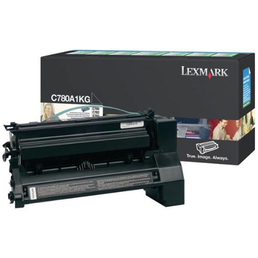 Picture of Lexmark C780A1KG High Yield Black Print Cartridge (6000 Yield)