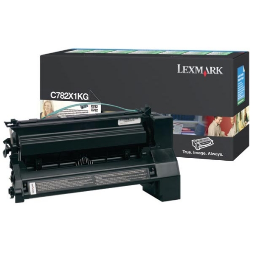 Picture of Lexmark C782X1KG Extra High Yield Black Print Cartridge