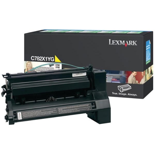 Picture of Lexmark C782X1YG Extra High Yield Yellow Print Cartridge