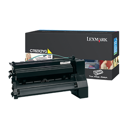 Picture of Lexmark C782X2YG Yellow Toner (15000 Yield)
