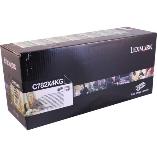 Picture of Lexmark C782X4K Extra High Yield Black Toner Cartridge (15000 Yield)