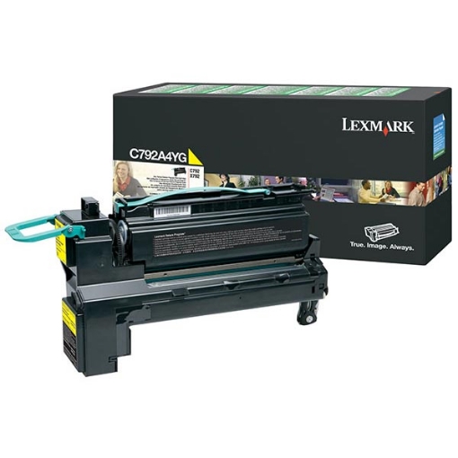 Picture of Lexmark C792A4YG Yellow Toner (6000 Yield)