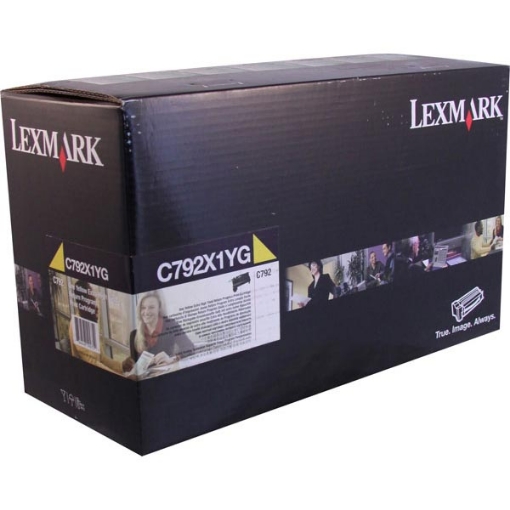 Picture of Lexmark C792X1YG (C792X2YG) Extra High Yield Yellow Toner (20000 Yield)