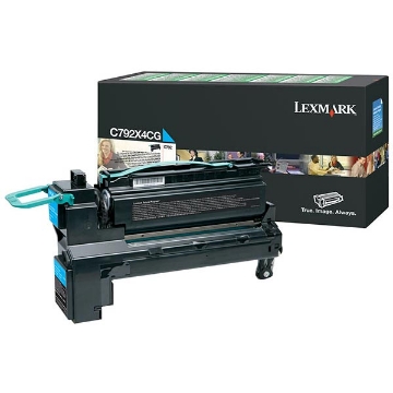 Show details for Lexmark C792X4CG Extra High Yield Cyan Toner (20000 Yield) Picture of Lexmark C792X4CG Extra High Yield Cyan Toner (20000 Yield)