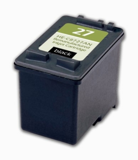 Picture of Compatible C8727AN (HP 27) Black Inkjet Cartridge (280 Yield)