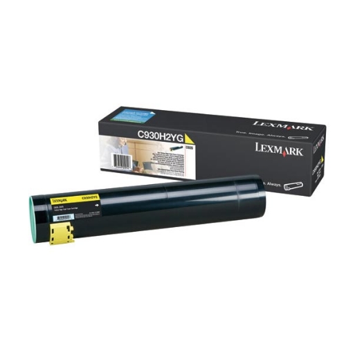 Picture of Lexmark C930H2YG Yellow Print Cartridge (24000 Yield)