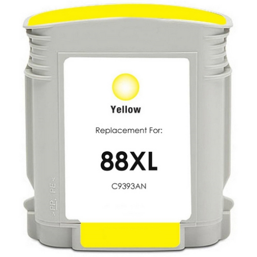Picture of Compatible C9393AN (HP 88XL) High Yield Yellow Inkjet Cartridge (1540 Yield)